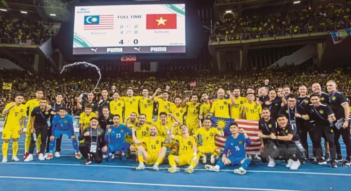 TERKINI : Ranking Harimau Malaya melonjak tinggi selepas belasah Vietnam