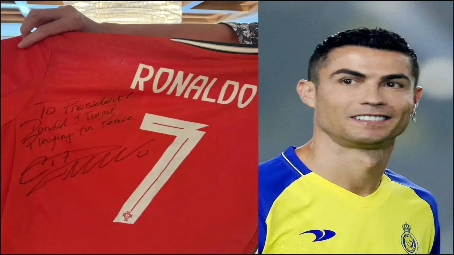 Ronaldo hantar jersi beserta mesej ‘mendalam’ kepada Presiden Trump!